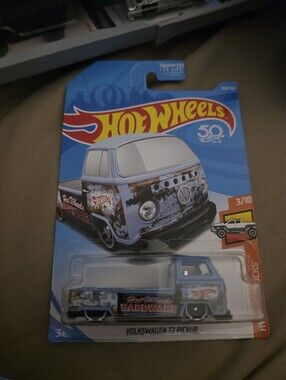 2-Volkswagen T2 Pickup - Blue & Brown